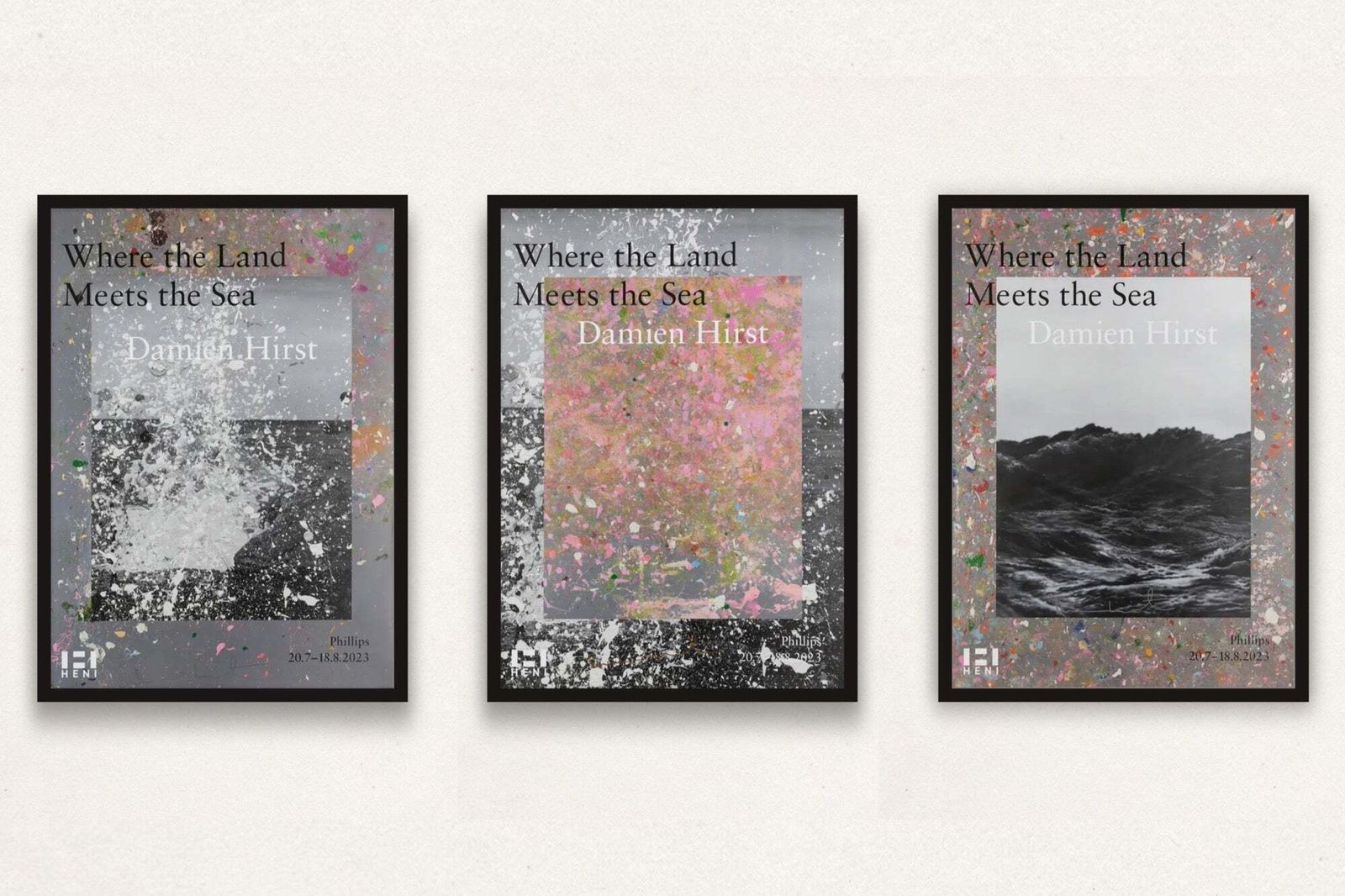 Damien Hirst, Where The Land Meets The Sea (Signed) (Set Of 3), 2023 photo furniture