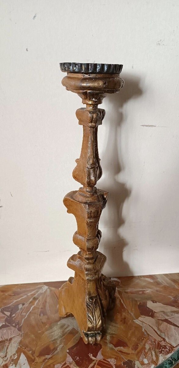 Antique Giltwood Chandelier In The Louis XIV Style   18th Century photo vinterior