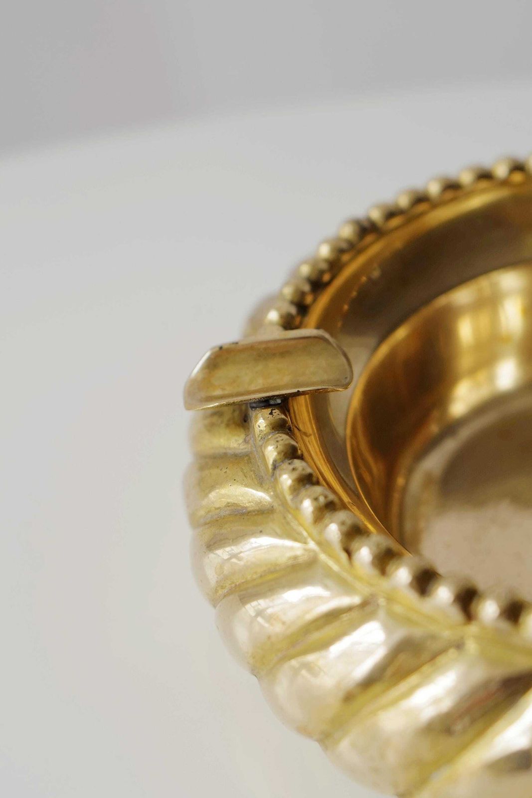 Collectible Gold Toned Ashtray. French Vintage @ Medowski Paris photo furniture