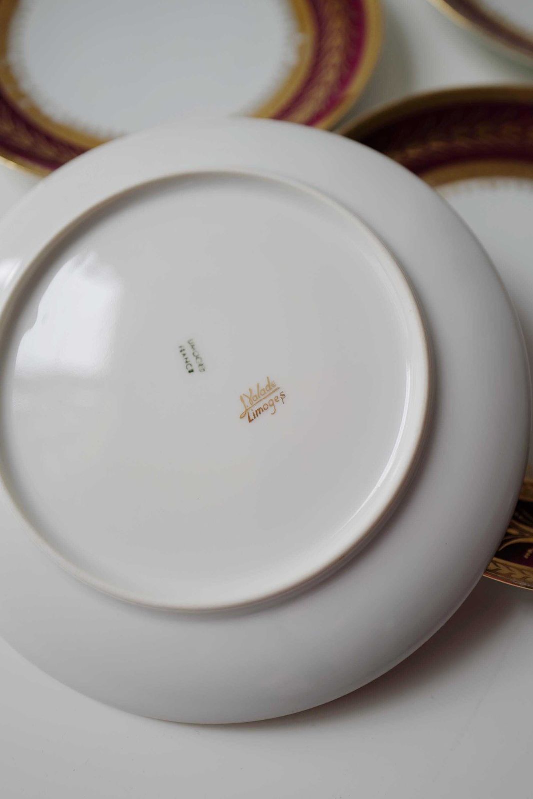 Set Of 4 Limoges Porcelain Dessert Plates. Thanksgiving Gift @ Medowski Paris photo vinterior