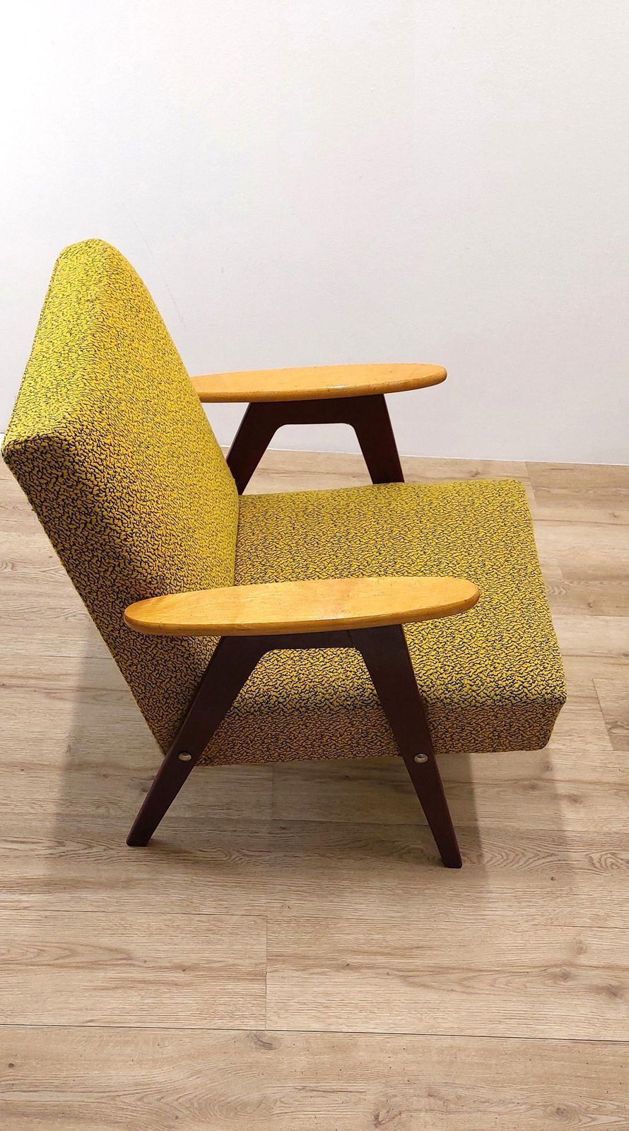 1 Of 2 Mid Century Chair / Mustard Yellow / Armchair / Model B310 Var / 1970s / 1960s photo Furniture