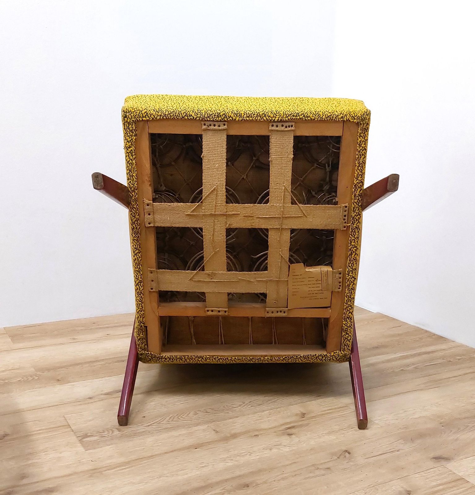 1 Of 2 Mid Century Chair / Mustard Yellow / Armchair / Model B310 Var / 1970s / 1960s photo 405.0
