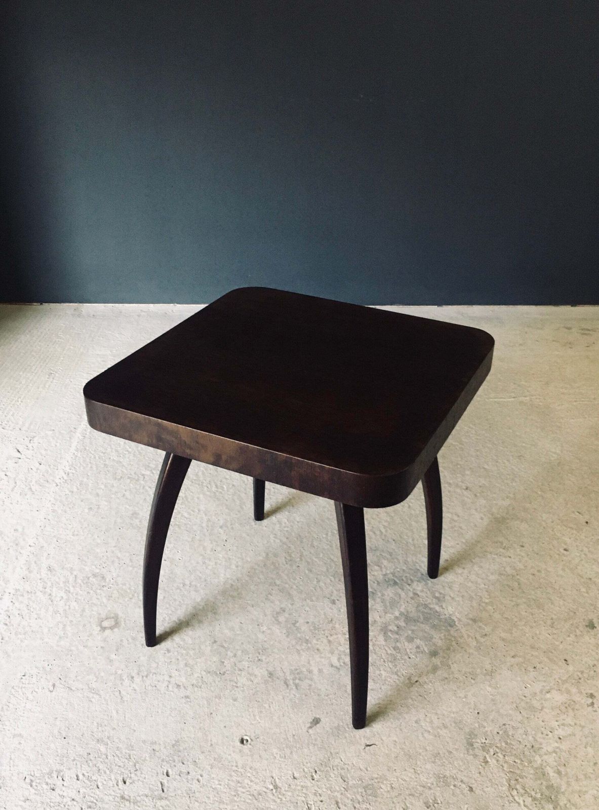 Modernistisch Design Spinnentafel Van Jindrich Halabala, Jaren 1940, Tsjecho Slowakije photo vintage