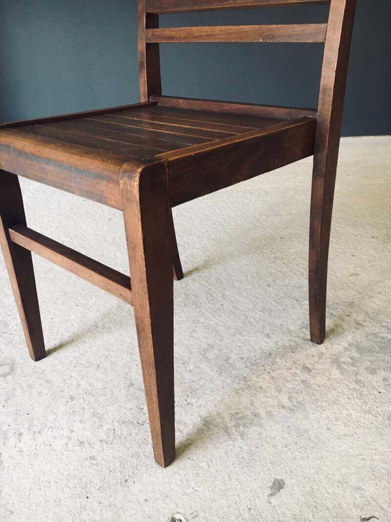 photo for sale Reconstruction Design Dining Chair By Rene Gabriel, France 1940's