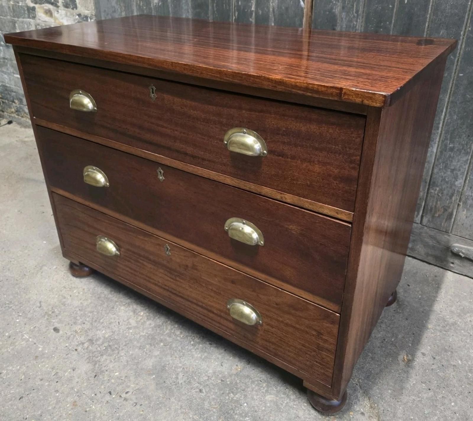 Antique 19th Century Victorian Chest Of Drawers photo vintage