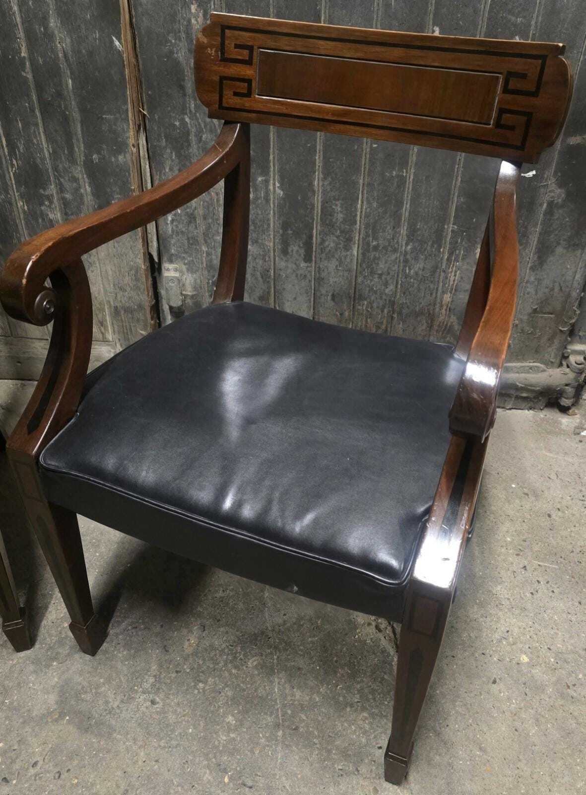 Antique Regency Mahogany Armchair Bedroom Chair Desk Chair photo for sale