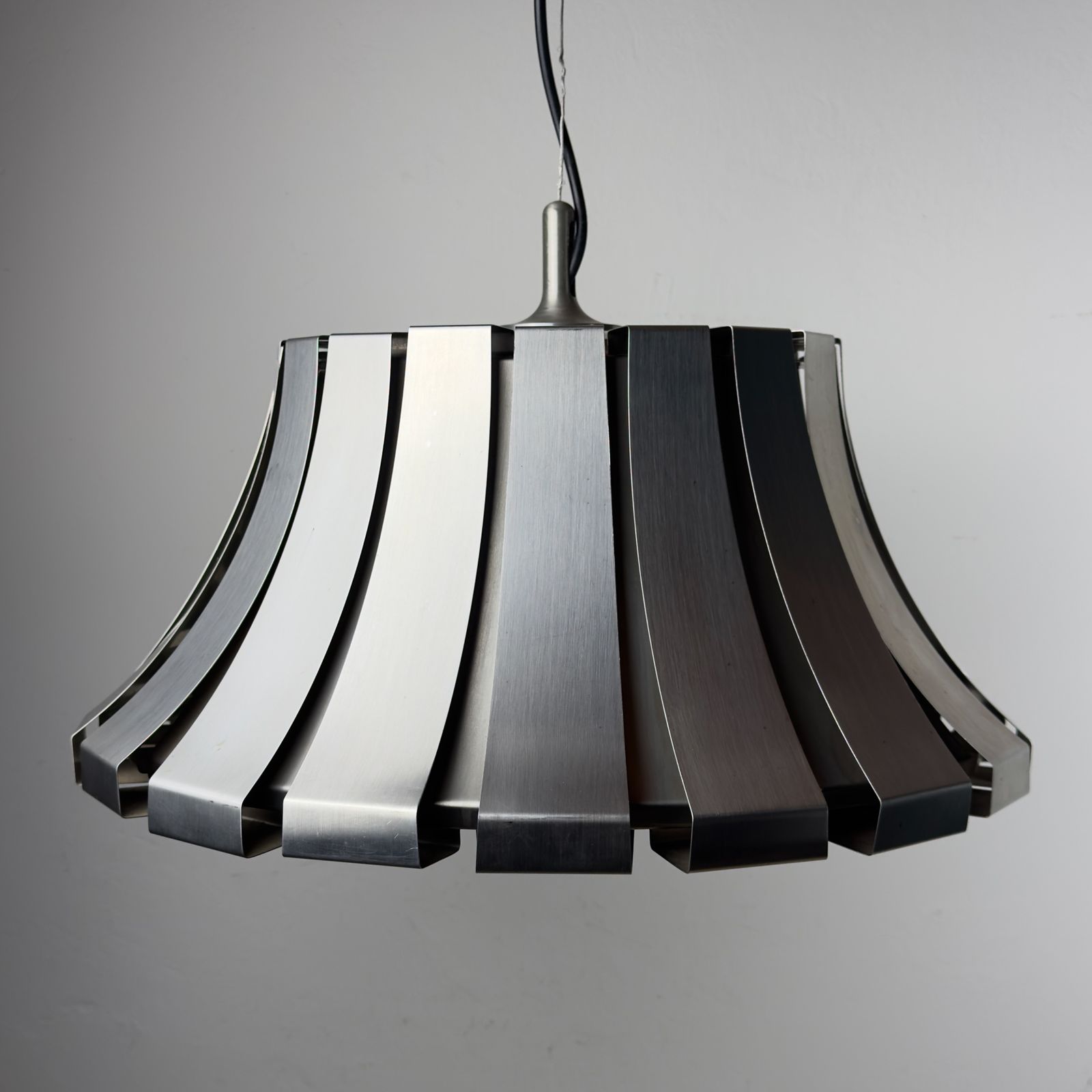 Vintage Metal Pendant Lamp By Elio Martinelli For Martinelli Luce, Italy 1960s photo buy