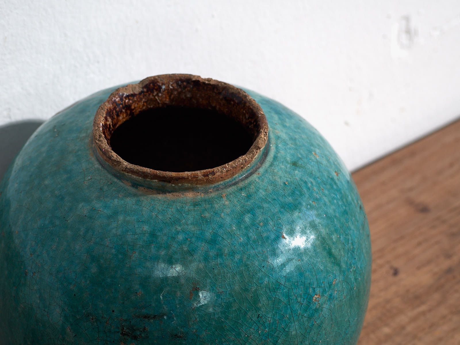 Antique Turquoise Green Vase (C.1820) #30 photo for sale