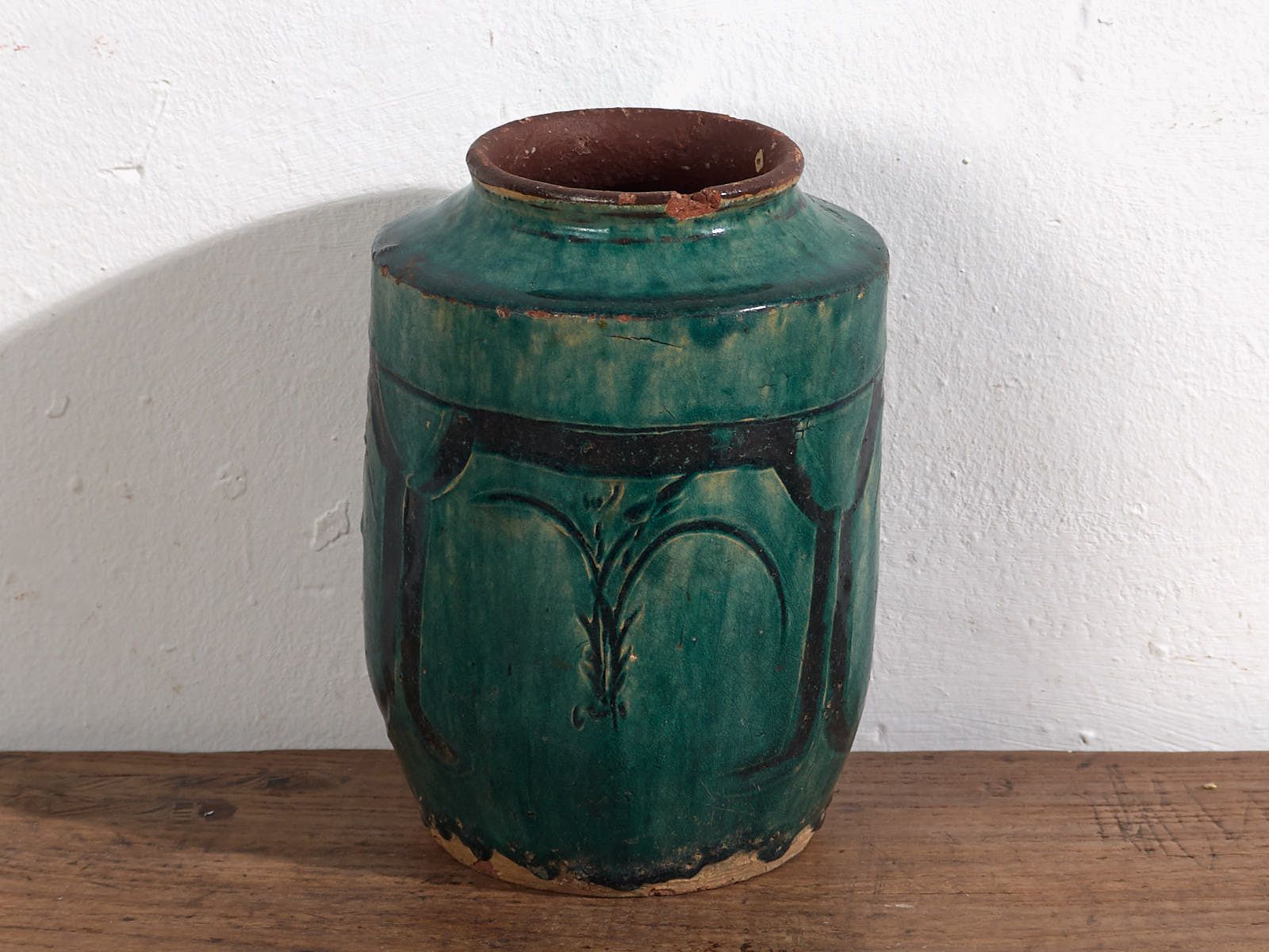 Antique Chinese Vase With Vegetal Details (C.1820) #11 photo 328.0