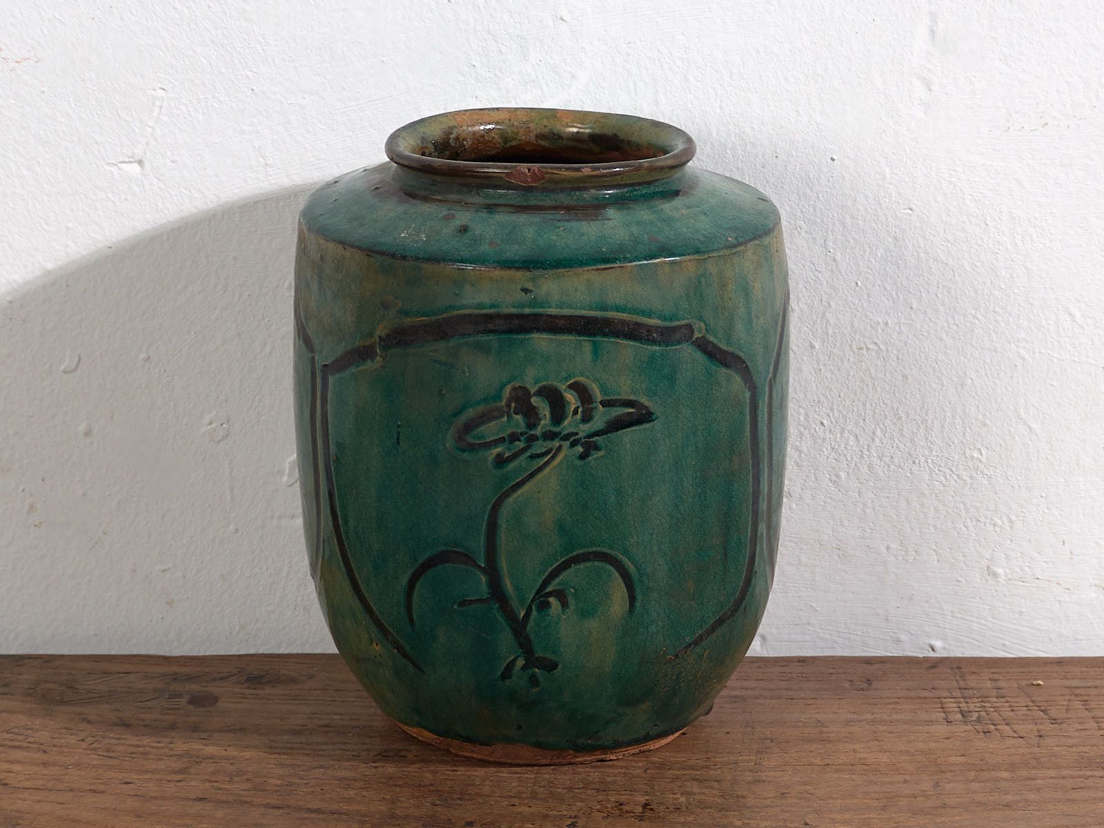 Antique Asian Vase With Floral Details (C.1820) #14 photo 328.0