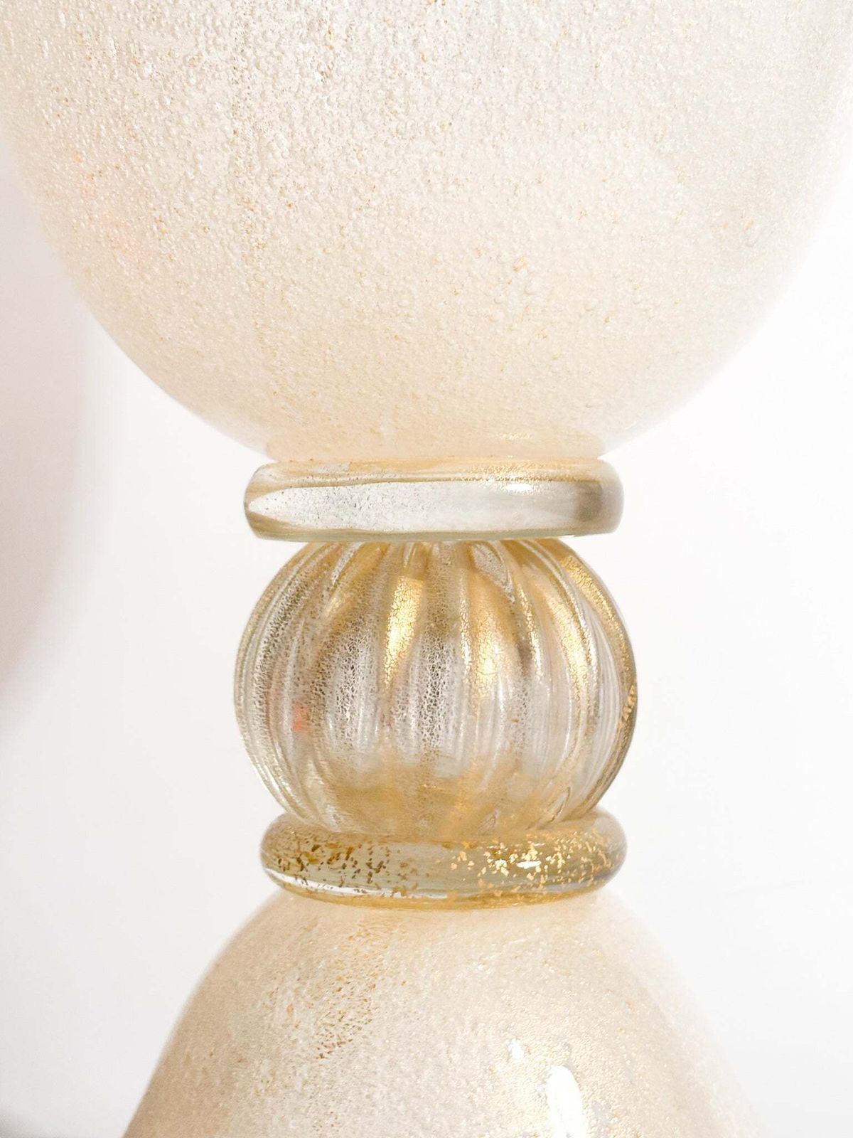 Pulegoso Golden Murano Glass Vase From The 1950s photo buy