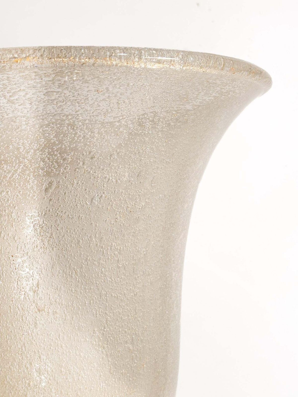 Home Decor Pulegoso Golden Murano Glass Vase From The 1950s photo
