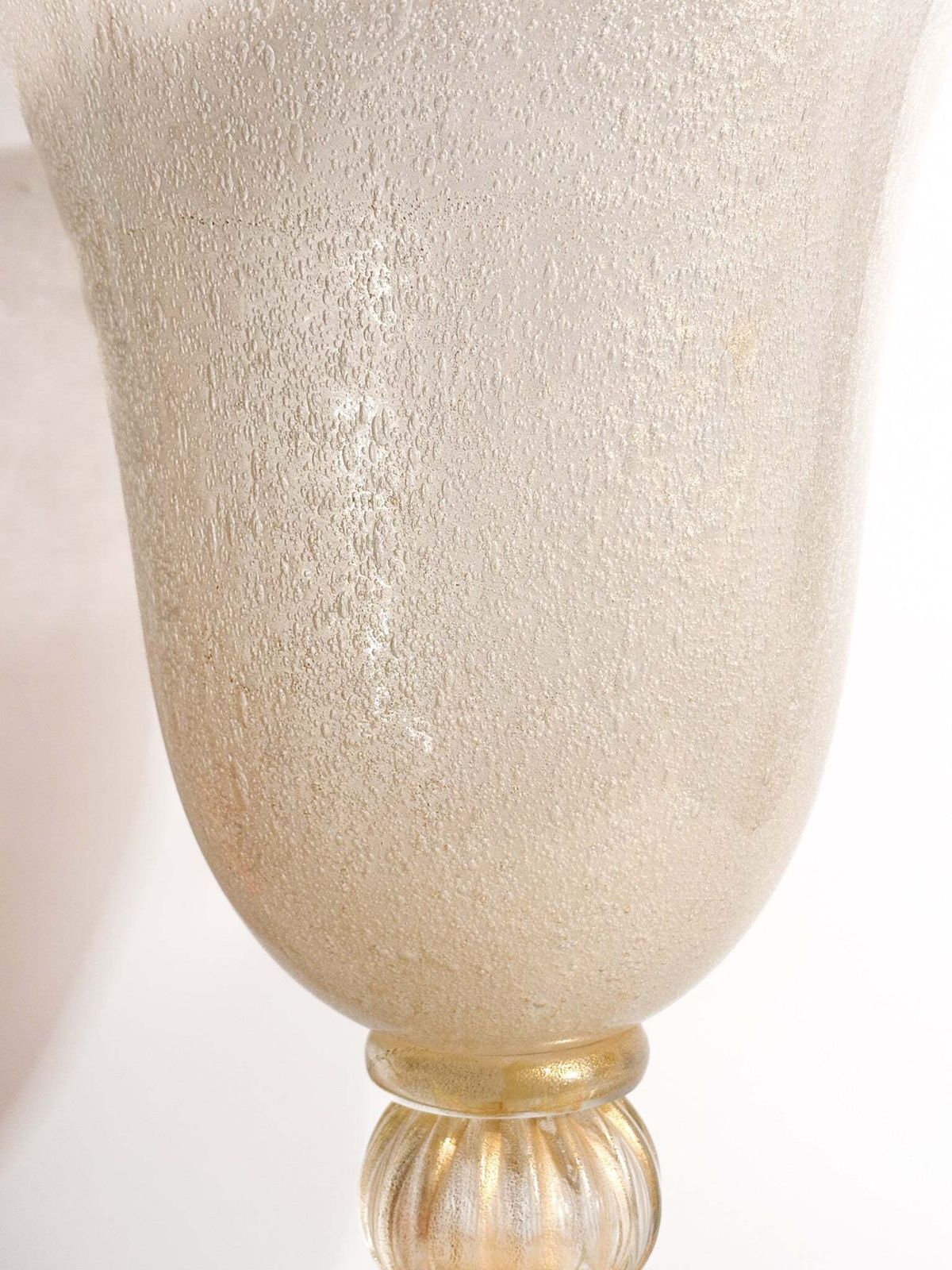 425.0 Pulegoso Golden Murano Glass Vase From The 1950s photo