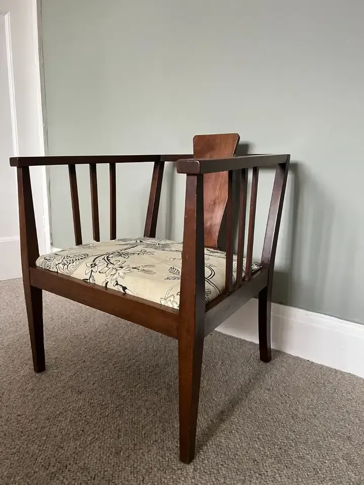 Antique Arts And Crafts Upholstered Chair photo furniture
