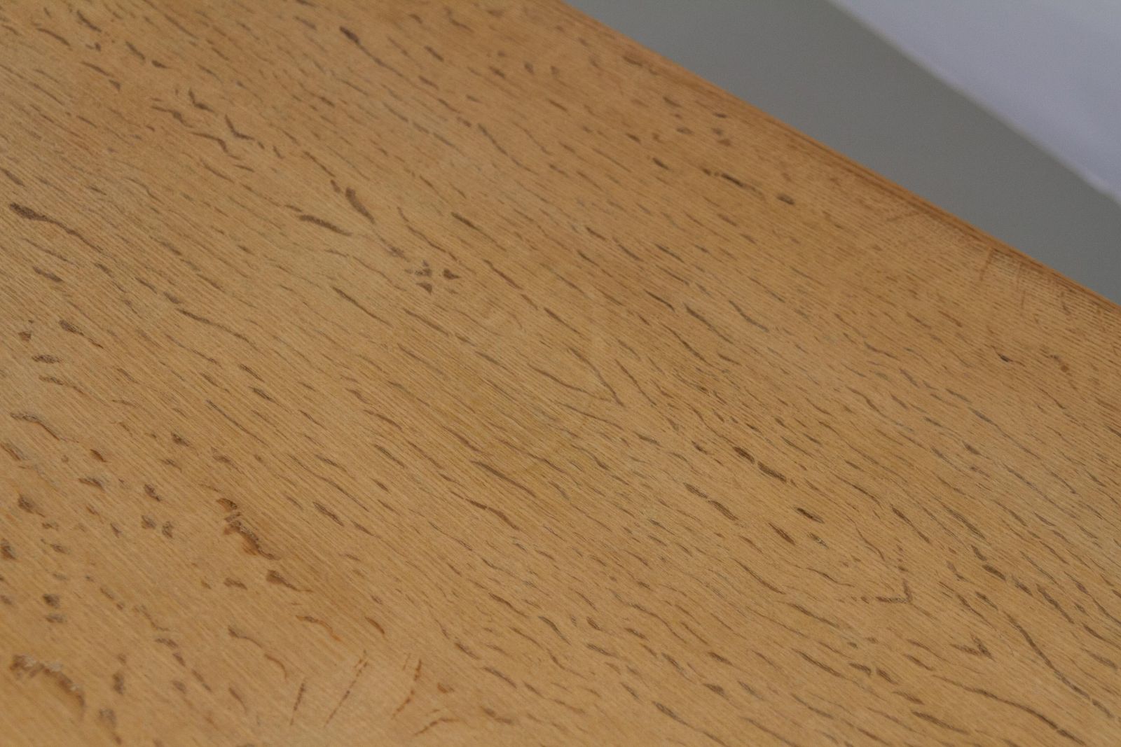 2139.0 Danish Brutalist Oak Extendable Dining Table Attr. To Henning Kjærnulf 1960s photo