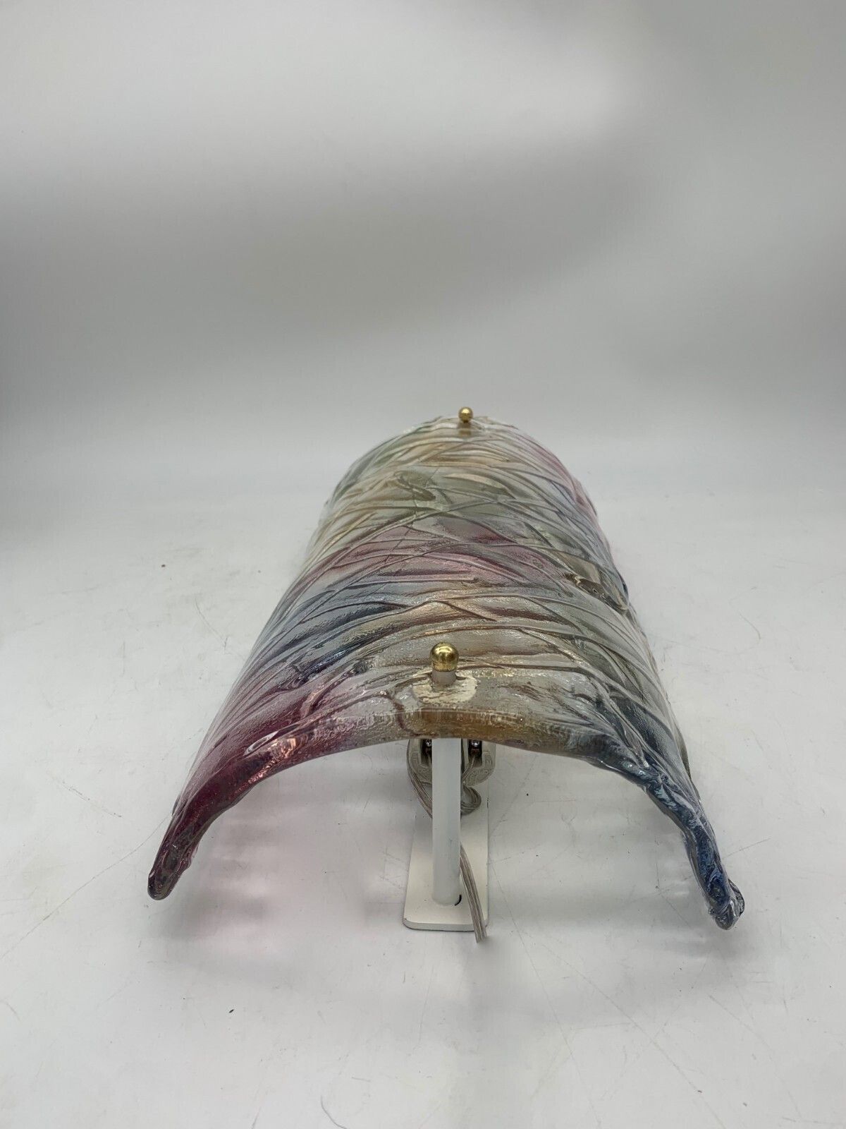 Pair Of Wall Lamps Attributed To Mazzega, 1980s, Murano Glass photo furniture