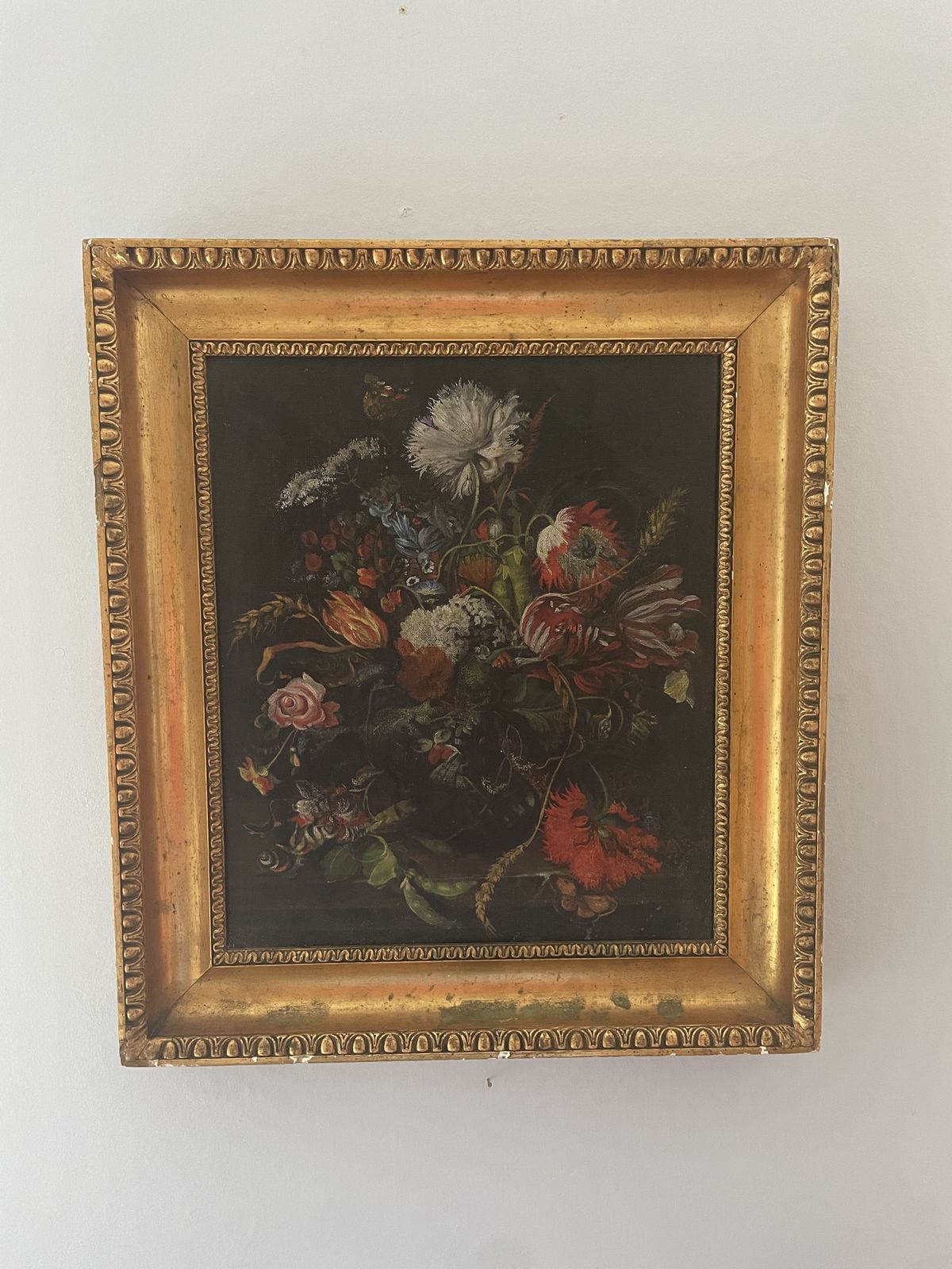 Early 20th Century Continental School, Flower Study, Oil On Canvas