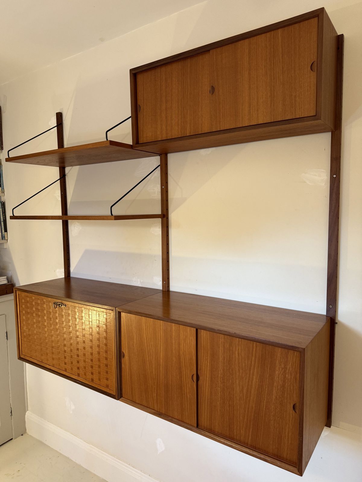 Two Bay Mid Century Danish Wall System By Poul Cadovius photo furniture