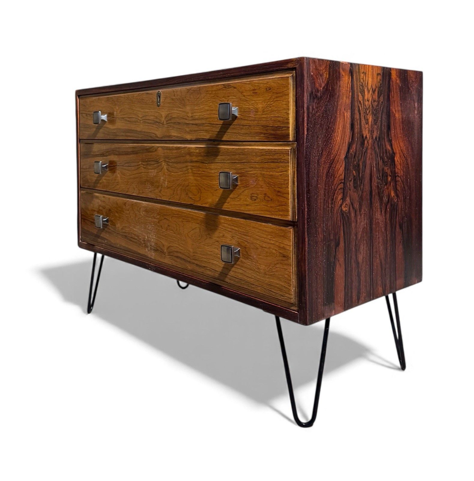 Paul Cadovious Rosewood Chest Of Drawers Mid Century Retro C1960s Hairpin Legs photo vintage