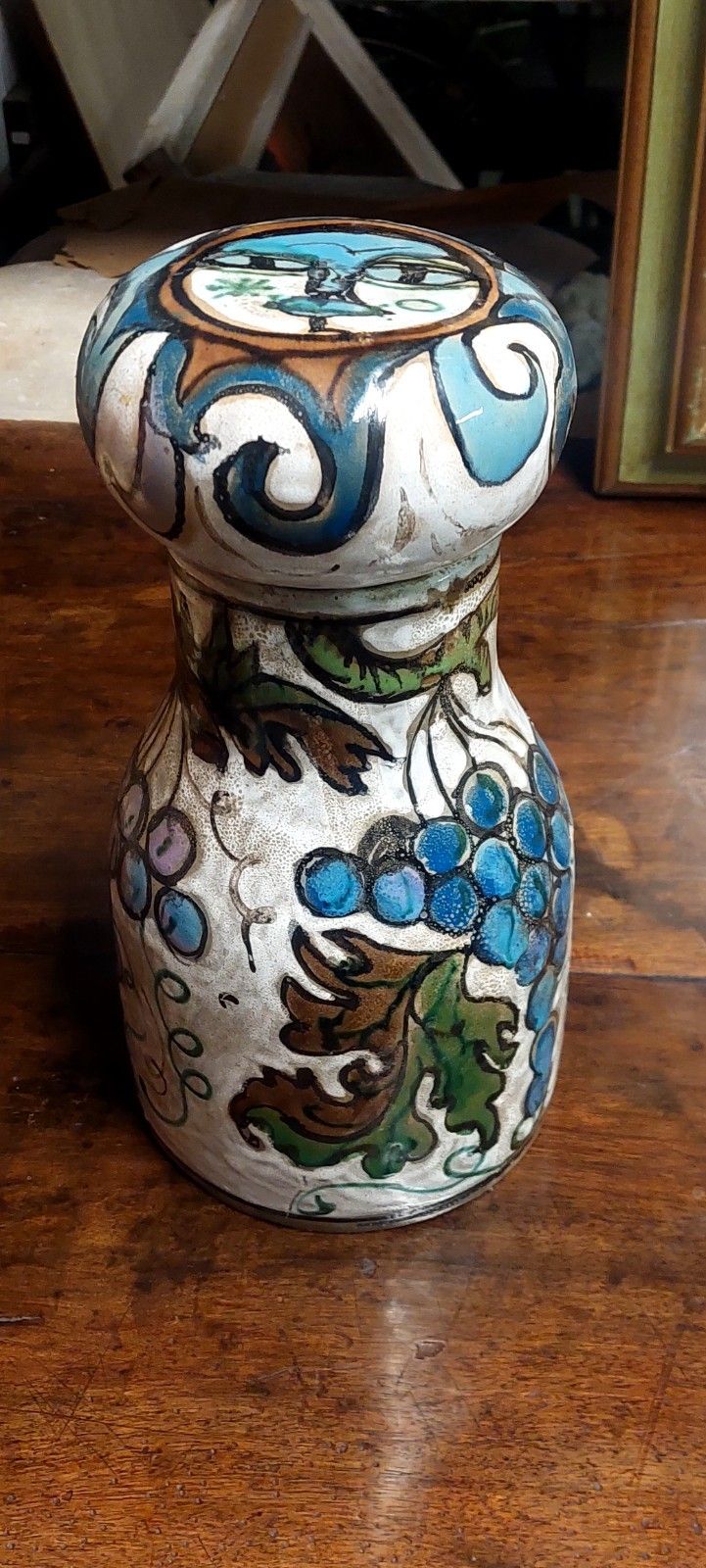 Schiavon Elio Herart Bottle Ceramic Sculpture Glazed Enamels 70s photo for sale