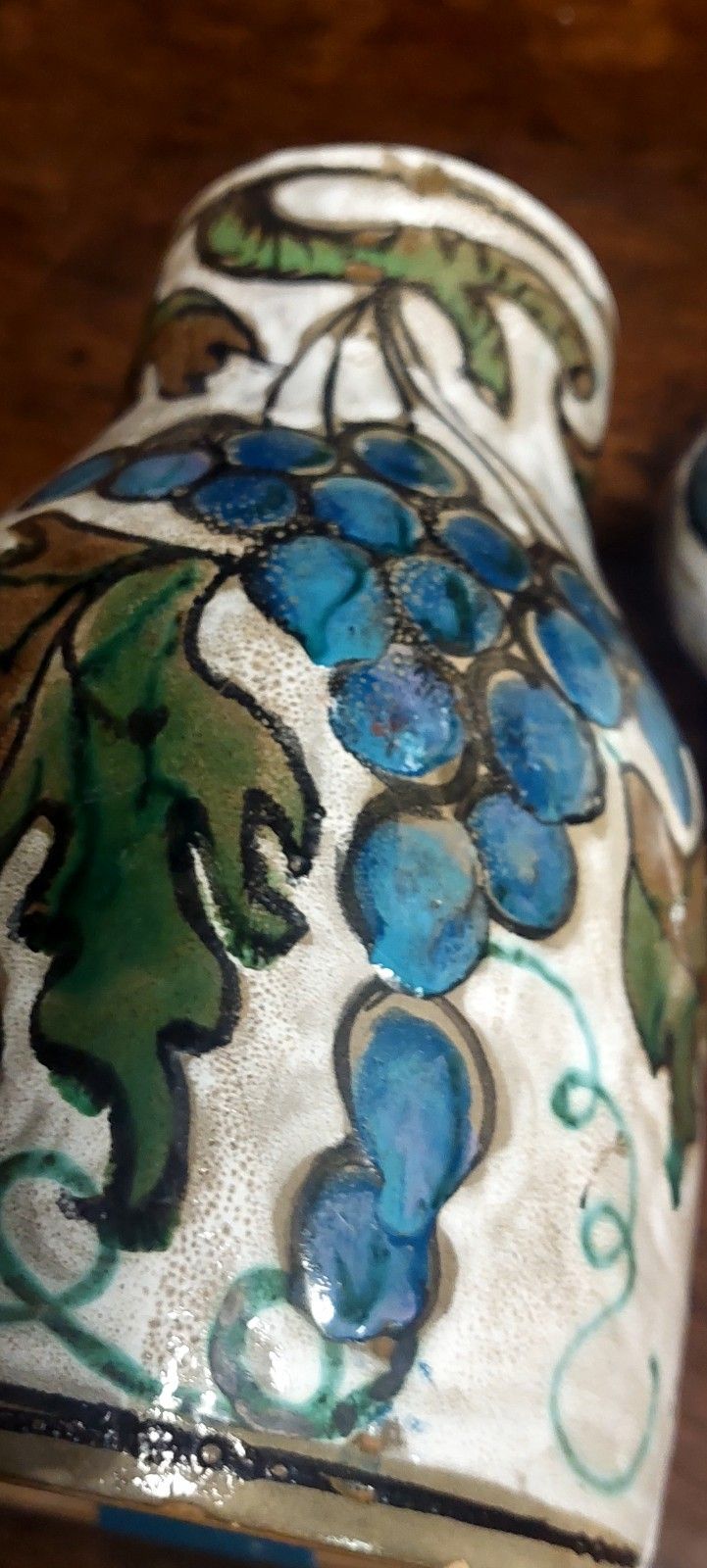 Schiavon Elio Herart Bottle Ceramic Sculpture Glazed Enamels 70s photo vintage