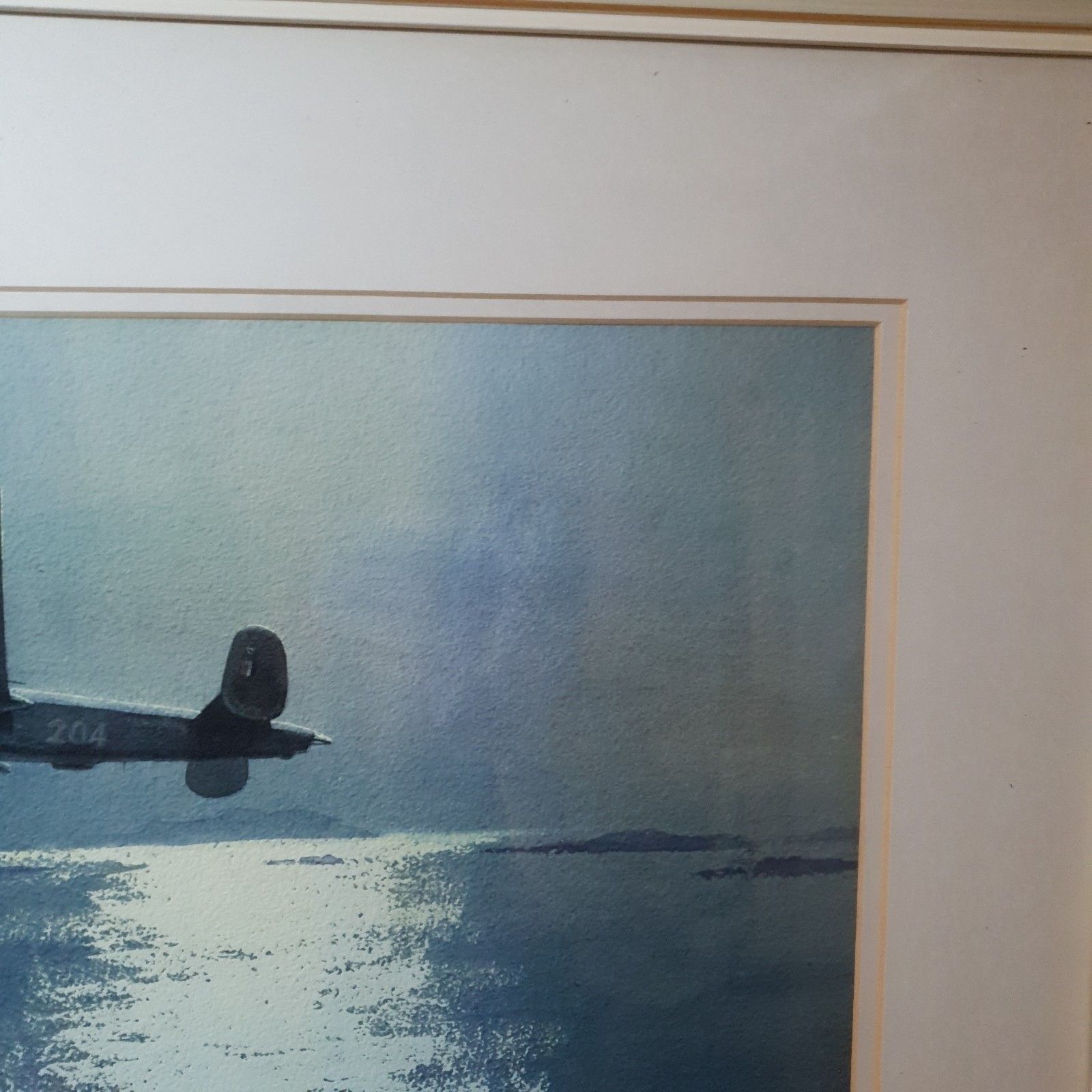 Denis Pannett Original Watercolour Lb 30 Liberator Mk.II? L73cm Raf Aviation photo vinterior