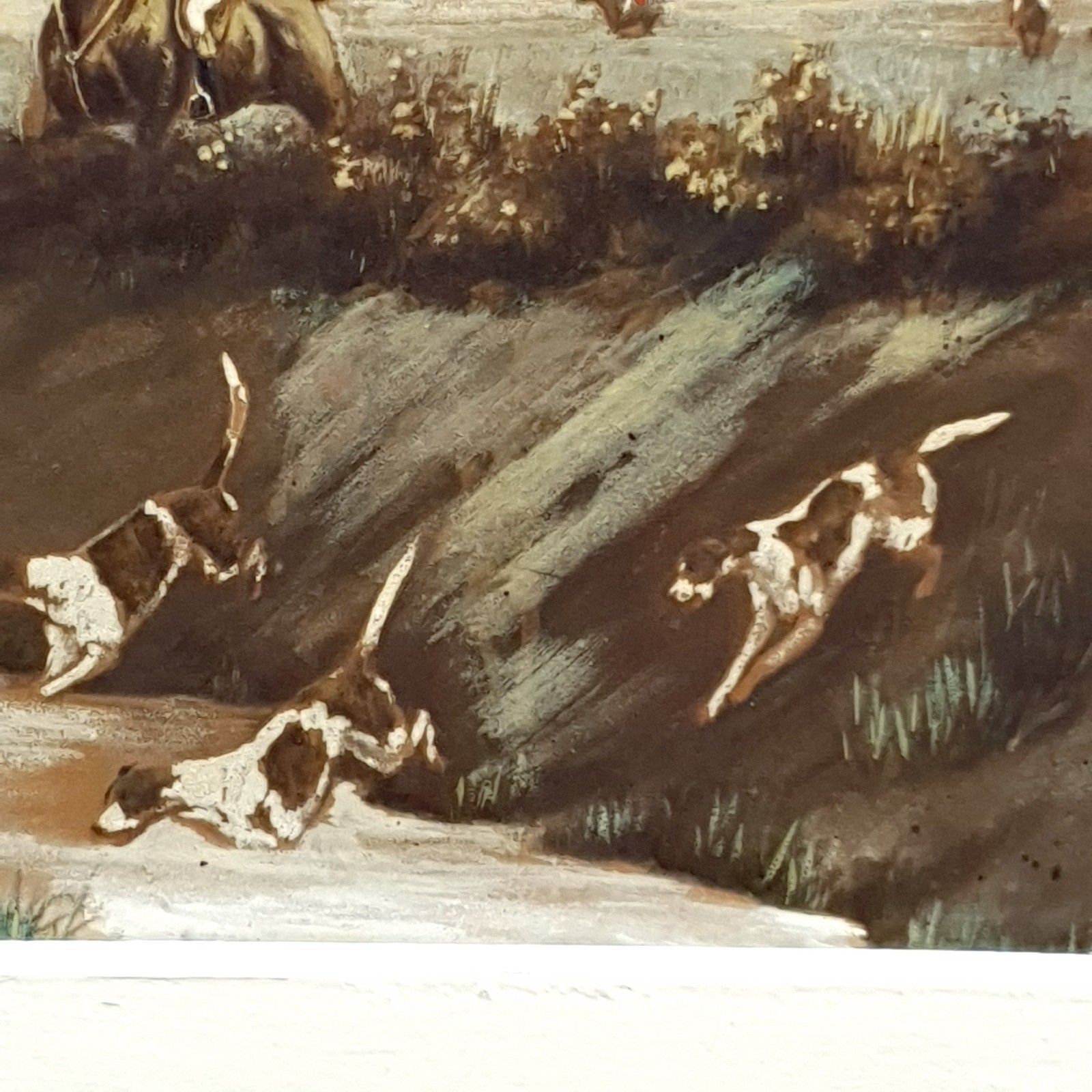 200.0 Signed Josef Pirka Watercolour Equestrian Hunting Scene 1906 Bohemia Antique Art photo