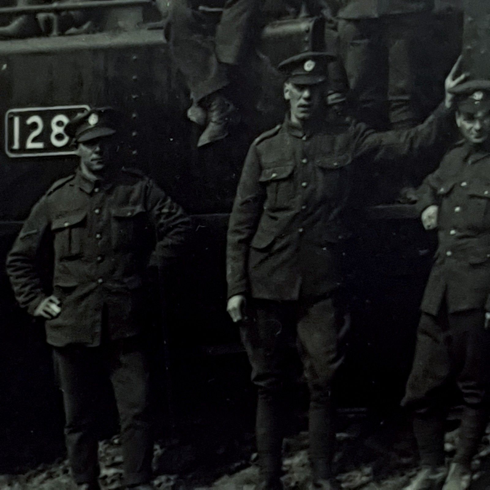 Wwi Photo 8th Battalion Soldiers Possibly Post Office Rifles Framed Antique 1915 photo buy