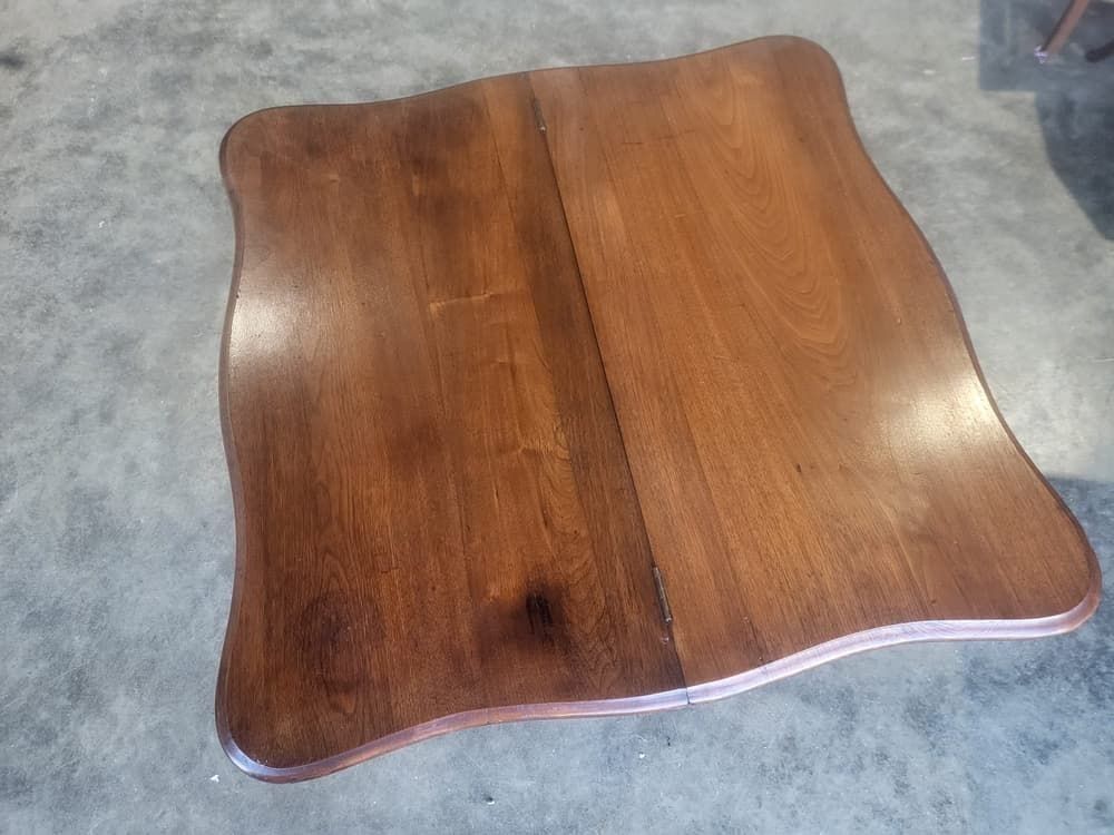 Antique Serpentine Extending Dining Occasional Hall Desk Table photo vintage