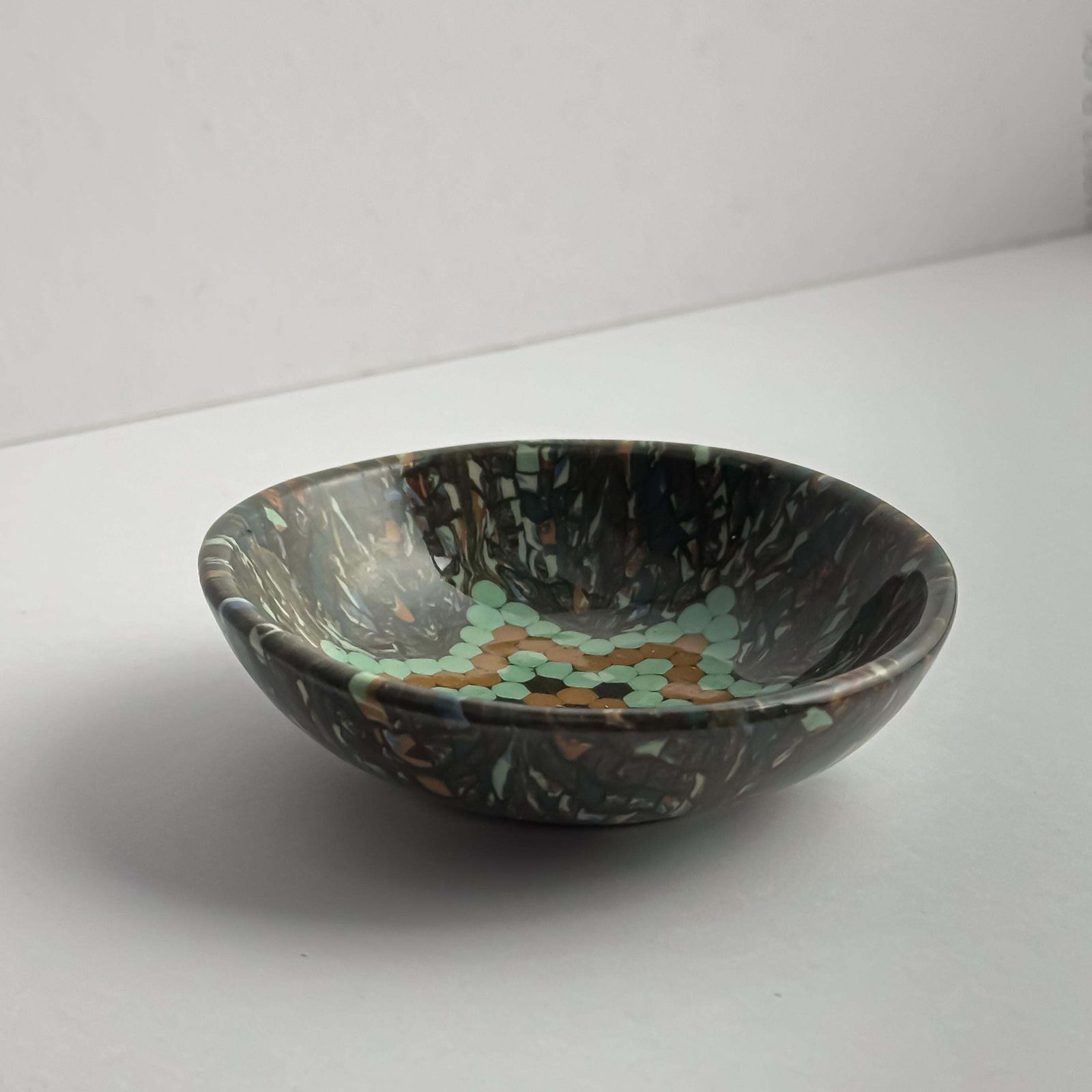 Jean Gerbino Vallauris Mosaic Ceramic Bowl, France, 1950s photo for sale