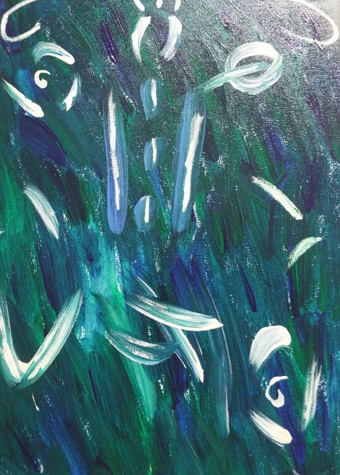Pair Of New Original Abstract Framed Paintings Blue Turquoise Fraser Lucas photo for sale