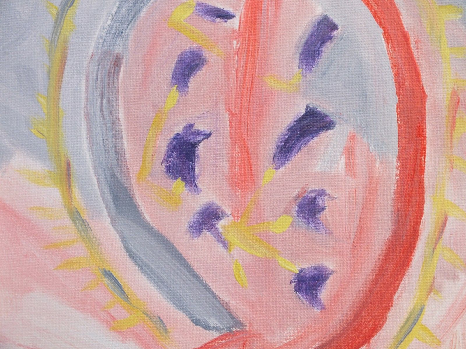 Original Light Language Abstract Painting This Heart Of Mine Framed Fraser Lucas photo vintage
