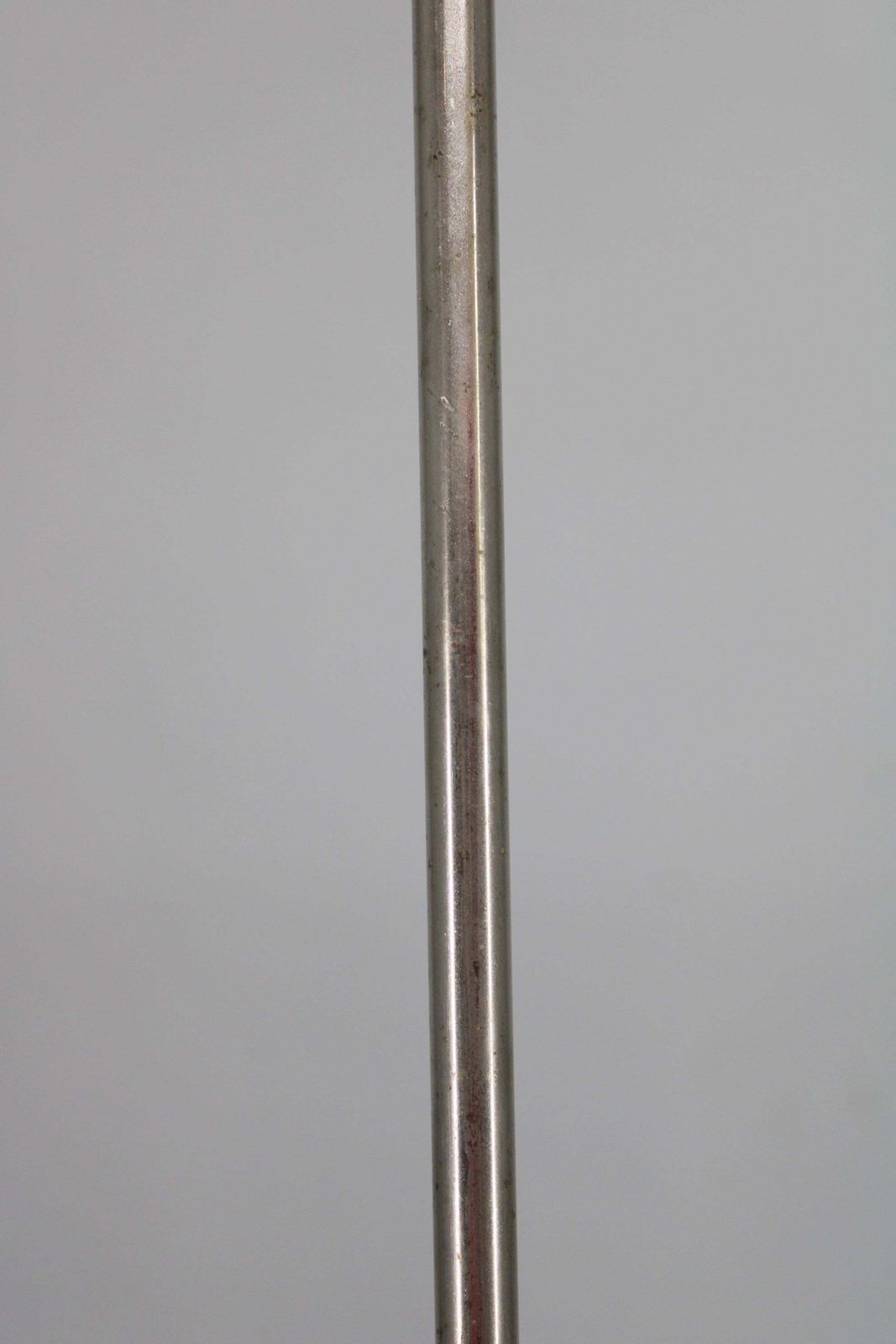 Art Deco Nickel Chandelier With Cylindrical Light Opaline Shades, Czechoslovakia photo buy