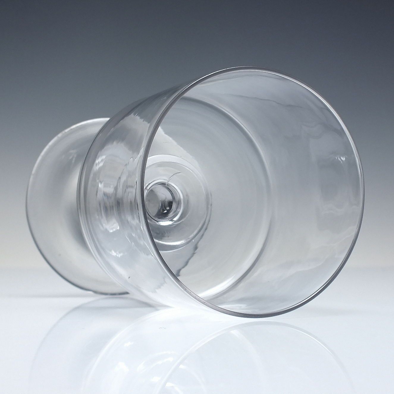 Large Anglo Irish Georgian Bucket Bowl Glass Rummer C1800 1820 photo for sale