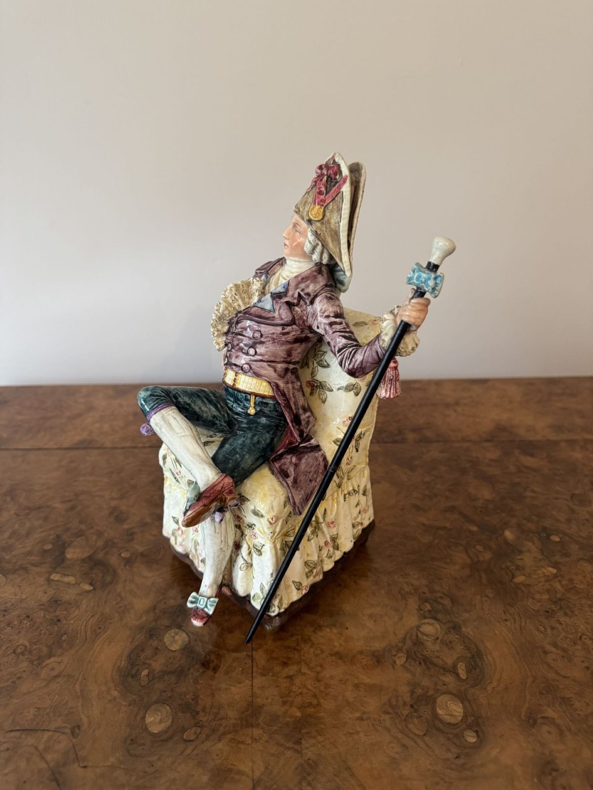 Unusual Fine Quality Pair Of Antique Musical Figures photo for sale