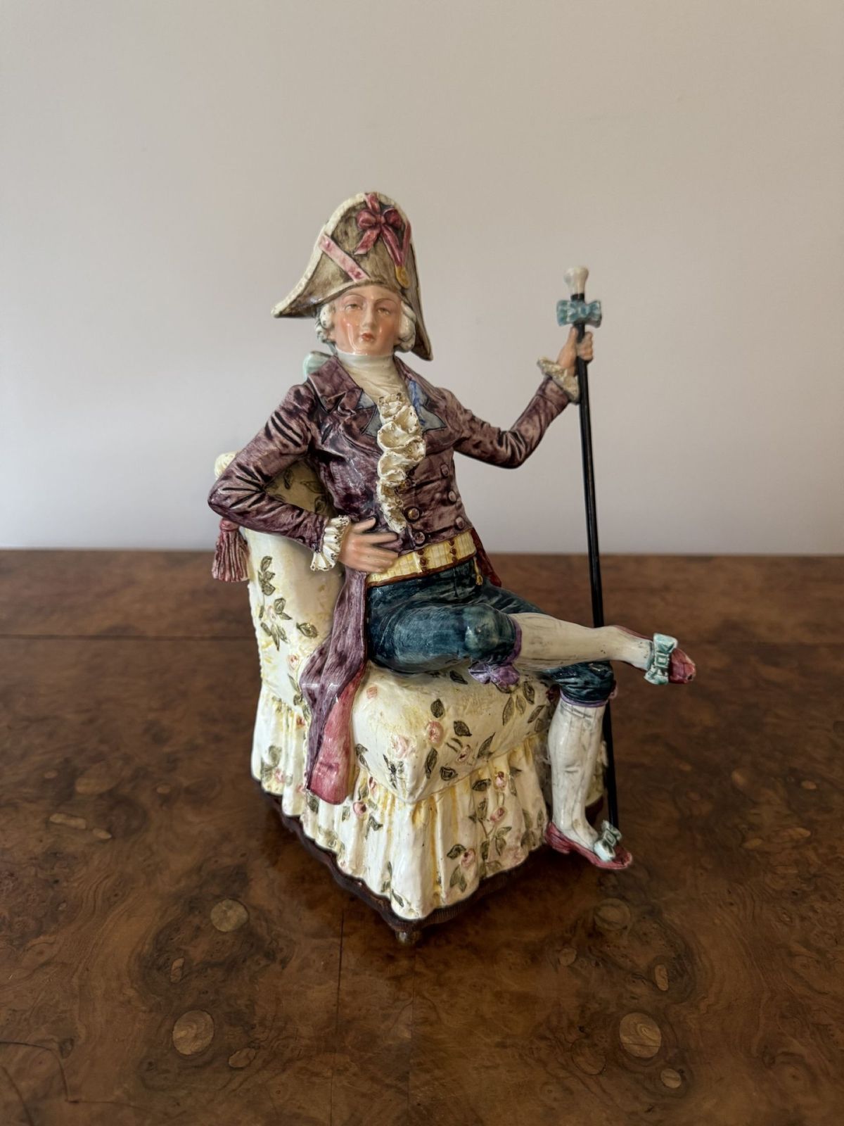 Unusual Fine Quality Pair Of Antique Musical Figures photo 1485.0