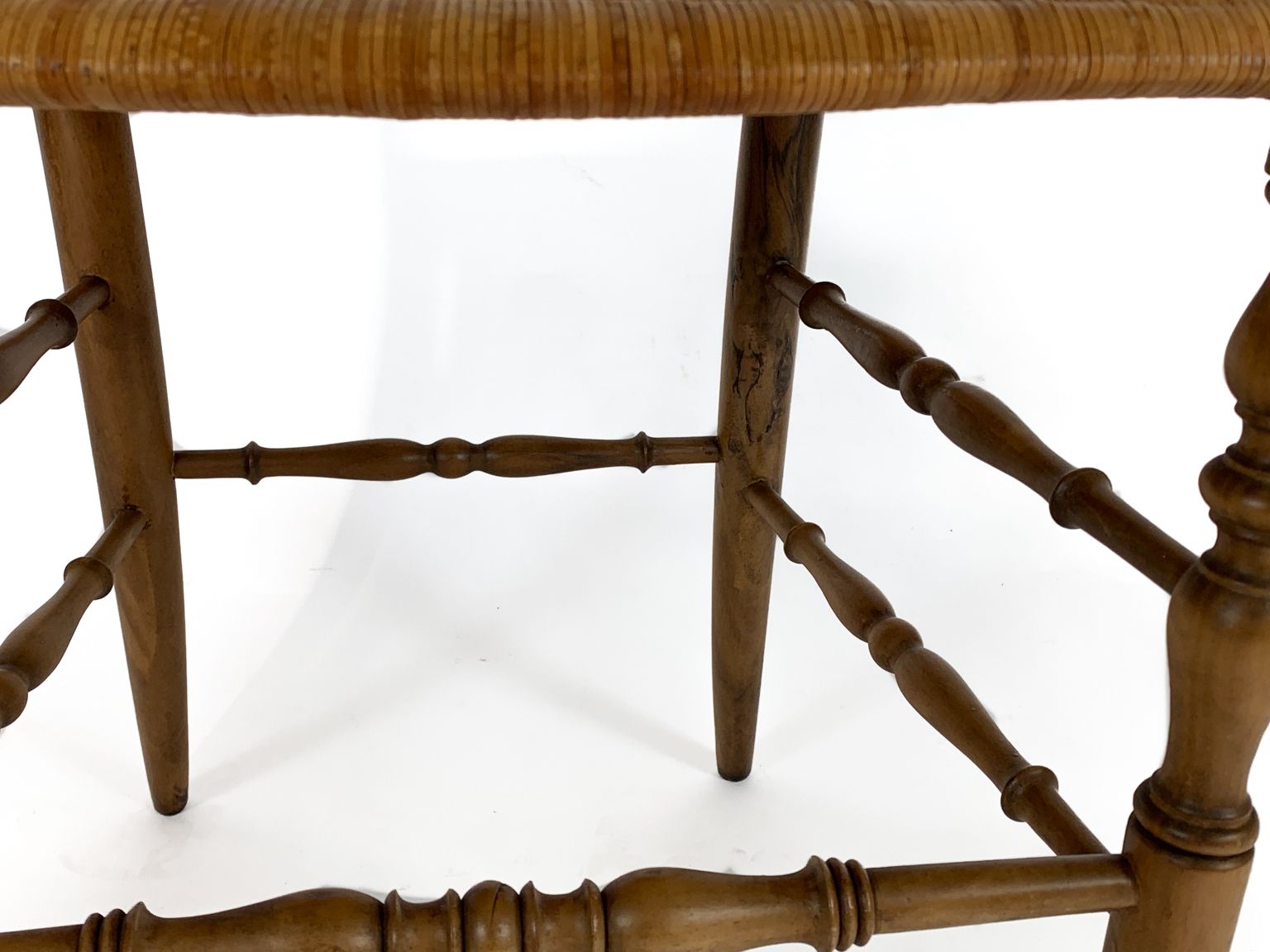 Chiavari Mid Century Modern Beechwood Chair 1940s Italy, Stunning Quality. photo for sale