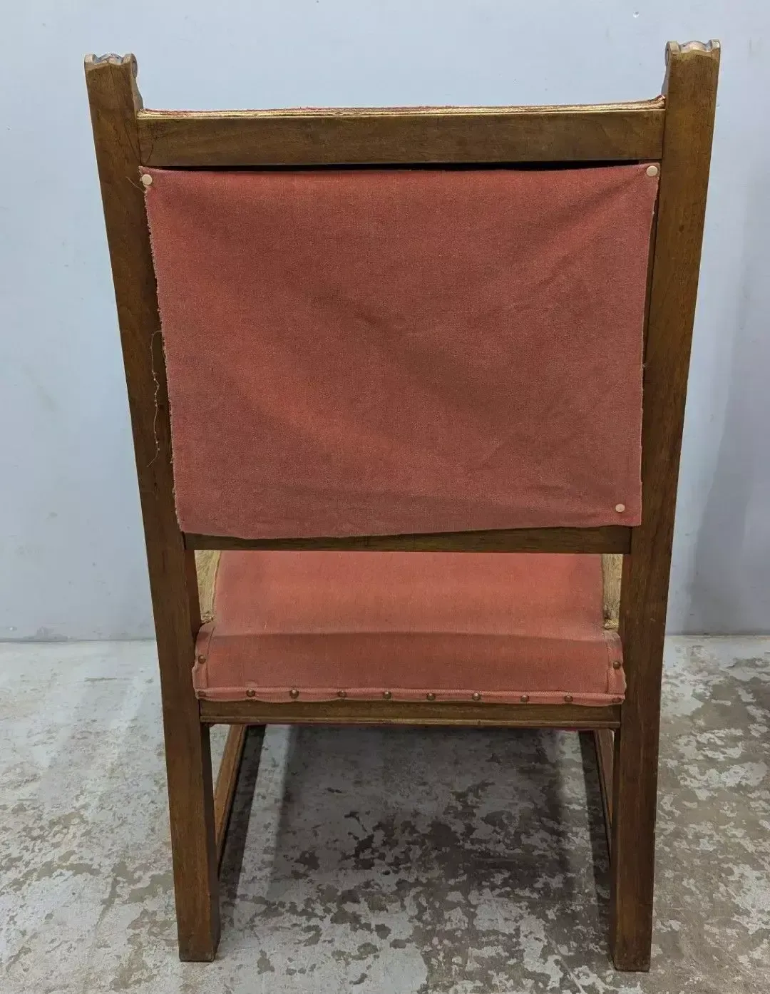 Pair Of Renaissance Style Walnut Armchairs Decorated With Rams' Heads photo vinterior
