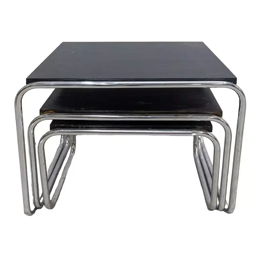 Vintage 1970s Jansen Style Nesting Tables, Set Of 3