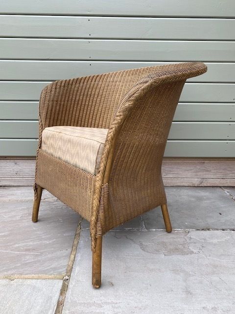 Lloyd Loom Lusty Chair With Original Sprung Seat photo for sale