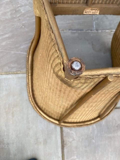 photo for sale Lloyd Loom Lusty Chair With Original Sprung Seat