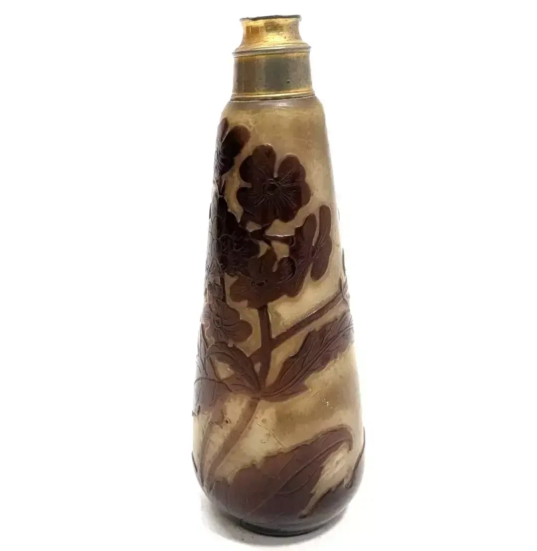 Emile Gallé Glass Paste Spray Bottle