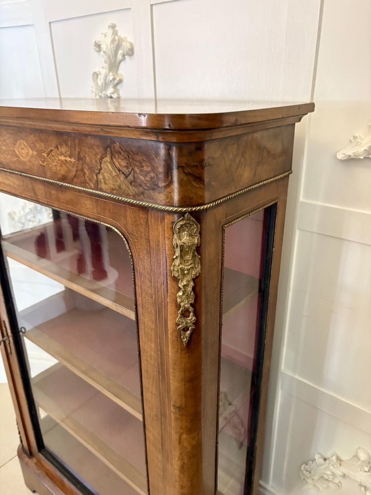 Antique 19th Century Quality Inlaid Burr Walnut Pier Cabinet photo 2695.0