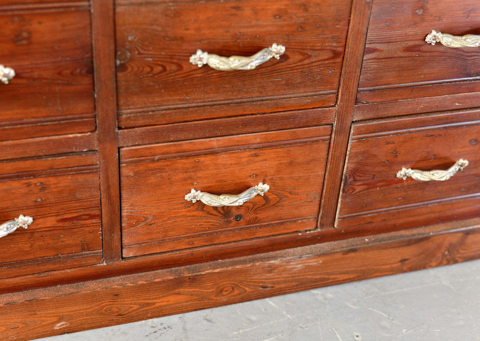 Art Nouveau Ironmongers Drawers Circa 1910 photo vintage