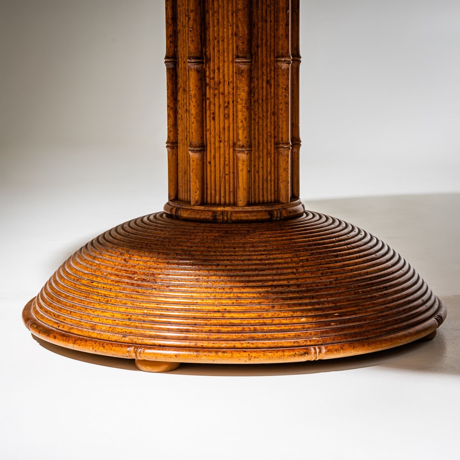 Faux Bamboo Dining Group, Possibly France, Mid 20th Century photo Furniture