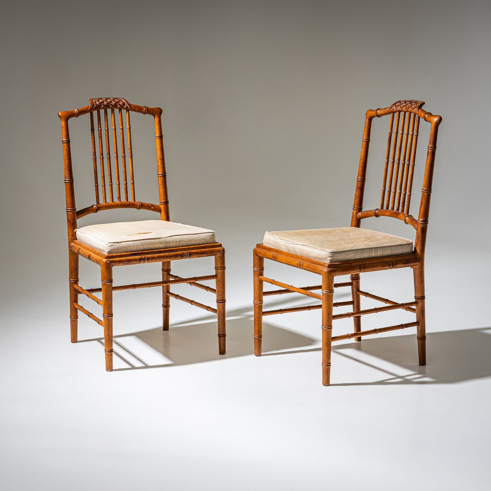 photo buy Faux Bamboo Dining Group, Possibly France, Mid 20th Century