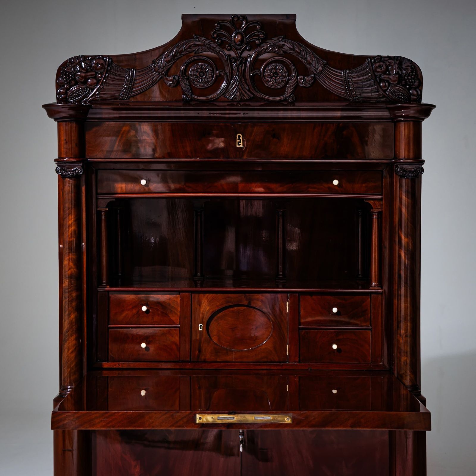 photo furniture Louis Philippe Secretaire, Tweede Helft 19e Eeuw
