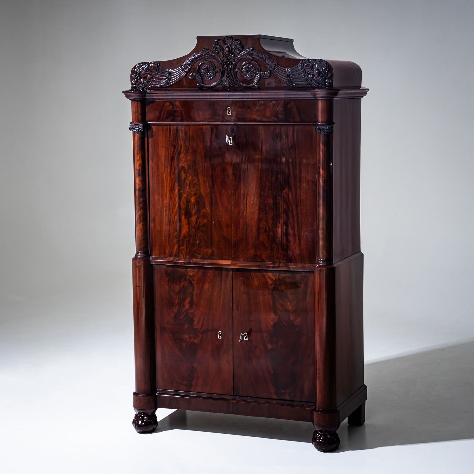 Furniture Louis Philippe Secretary Desk, Second Half Of The 19th Century photo