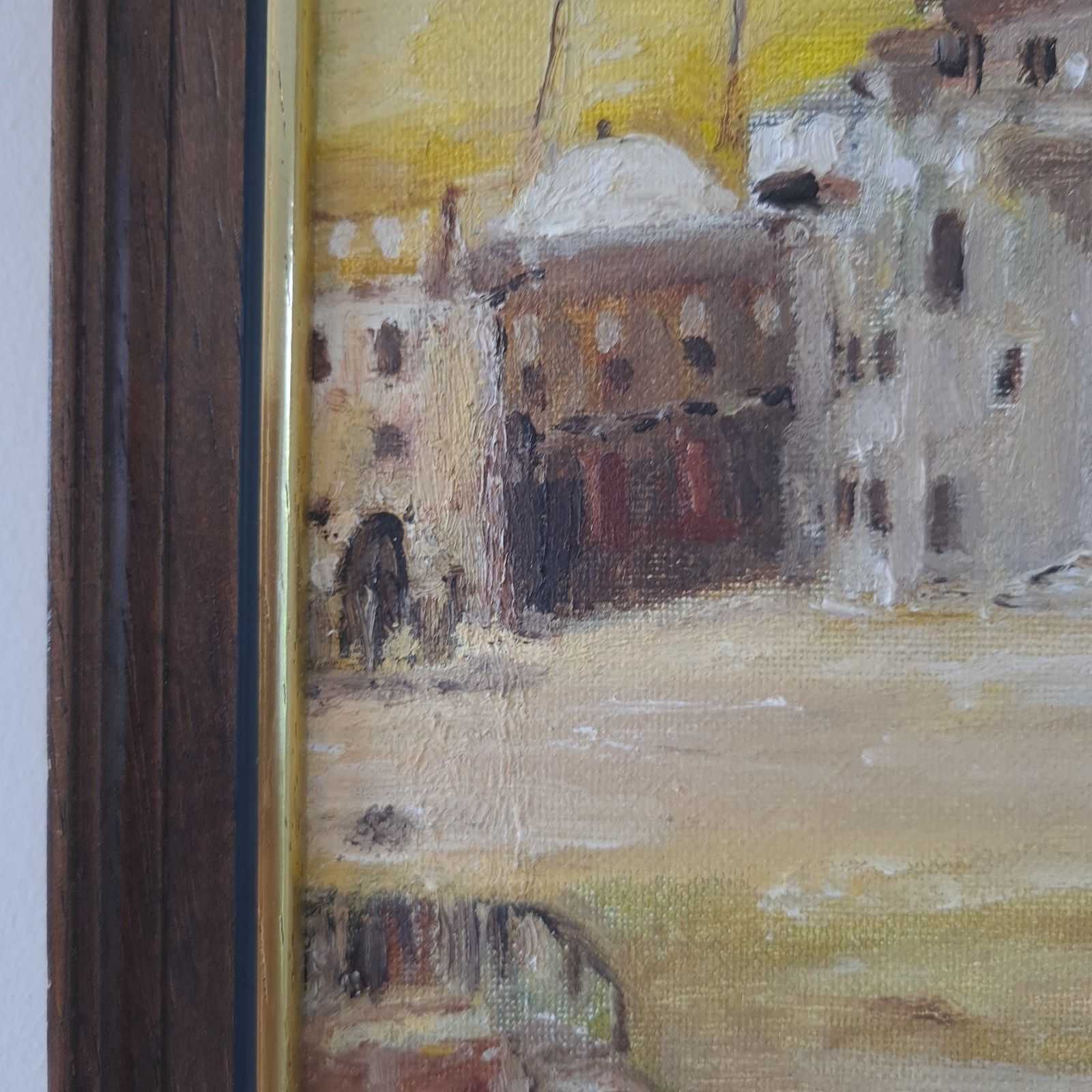 D Winston Signed Oil Painting Acre Street Scene 1993 Akko Israel W40cm X H30cm photo buy