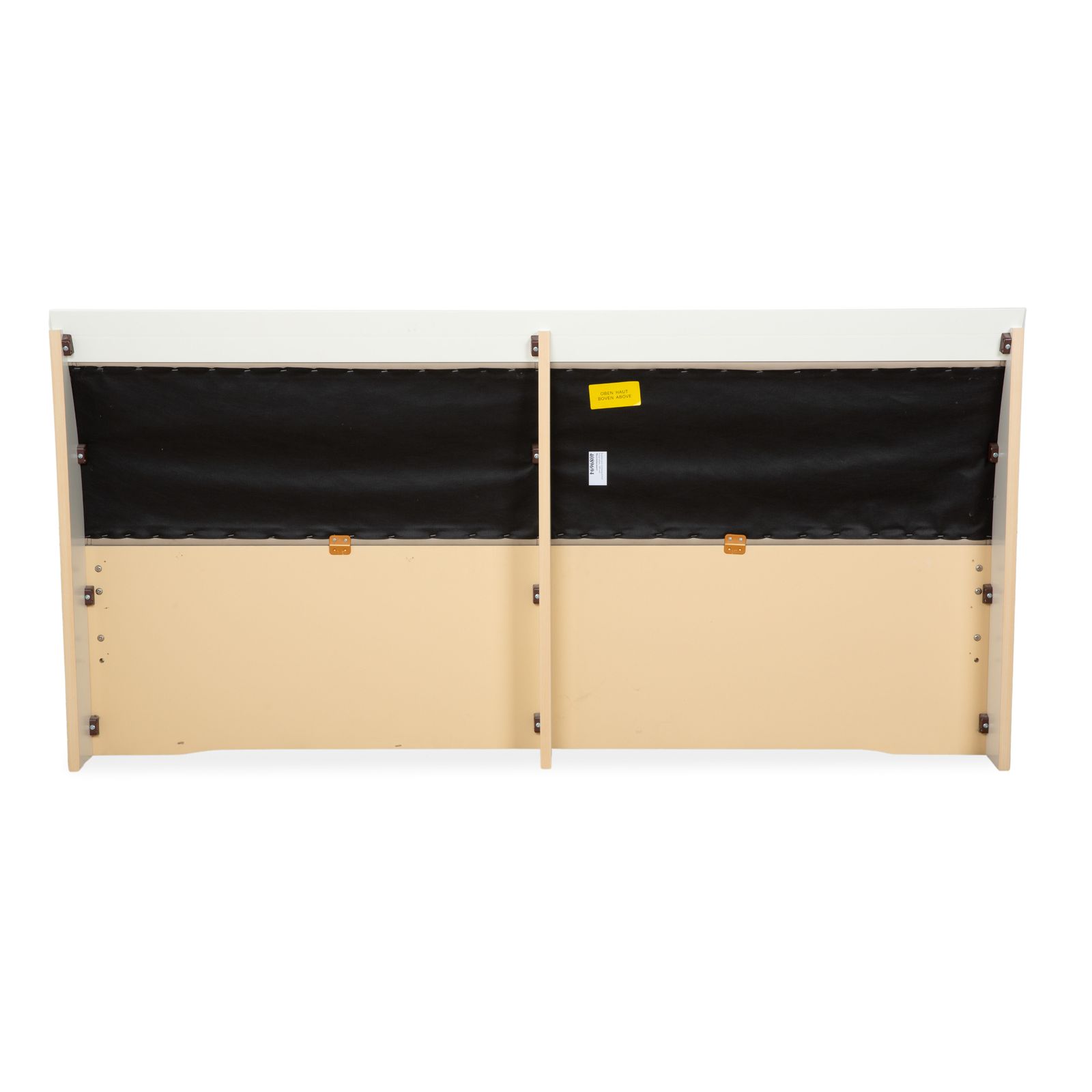 Mobilier Lit Musterring en bois et cuir beige photo